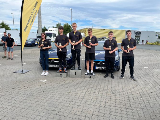 Siegerehrung 1. ADAC Youngster Slalom Pohlheim 2022 - Einsteiger-Klasse